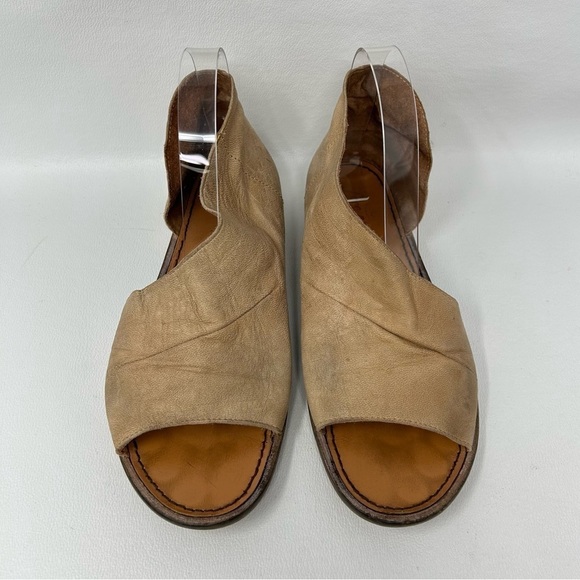 Free People Women's Mont Blanc Open Toe Cutout Sandal, Tan Leather Size EU 38.5 - Picture 5 of 13